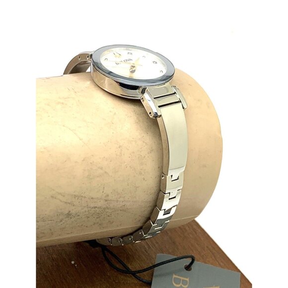 Bulova Women's Watch 96P241 Marc Anthony Quartz Bangle Petite Diamond Silver - Picture 12 of 14